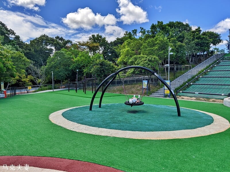 暖暖親子景點》暖暖運動公園兒童遊戲場、超長溜滑梯紅龍與灰龍